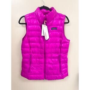 NWT Vineyard Vines Puffer Vest Women’s Small Fuchsia Pink Athletic Outerwear